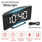 Digital LED Alarm Clock (Black)