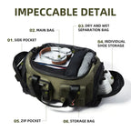 Travel Duffel Bag with Waterproof Wet Dry Separation