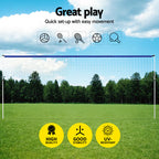 Everfit 6M Portable Volleyball Net Set Adjustable Height Multi-Sport Net with Ball and Bag