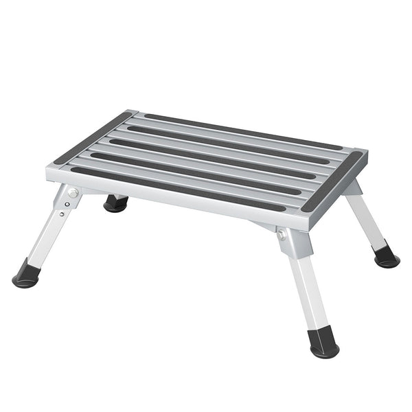 Folding Aluminum Caravan Step Stool for Outdoor Access