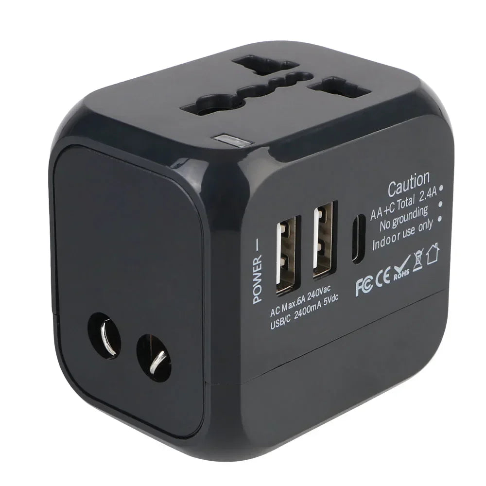 Travel Adapter Universal Wall Charger with USB Type C