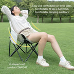 Portable Camping Moon Chair with Back Support