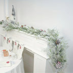 Christmas Wreath with Cold Berry Rattan