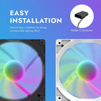 4 Pin Pc RGB fan (Black)