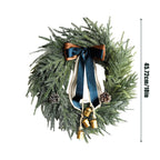 Christmas Wreath Artificial Norfolk Bells Ribbon