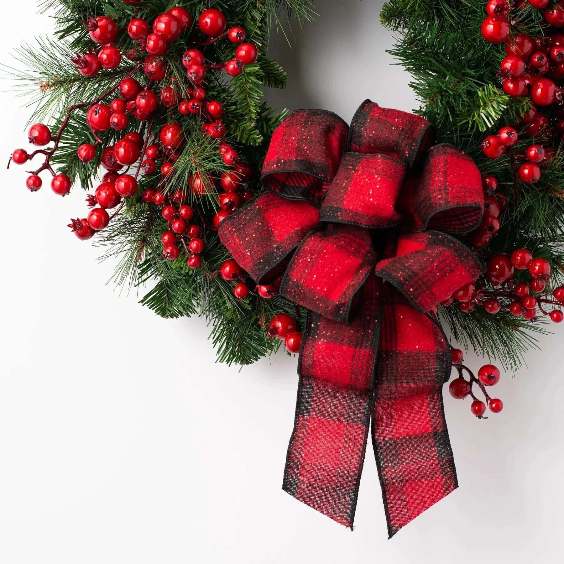 Best Christmas Wreath with Red Berry Bow for Door Hanging | Buy Online at Furniture Things Australia