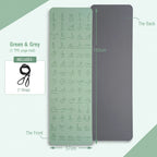Yoga Mat TPE Non-Slip Lightweight 183×57cm