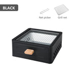 Camping Stove with Charcoal Grill