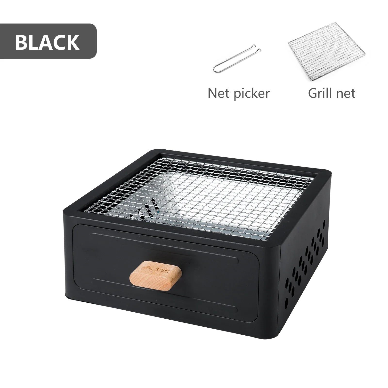 Camping Stove with Charcoal Grill
