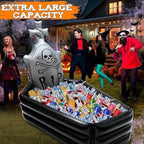 Halloween Skeleton Ice Bucket Inflatable Coffin Cooler