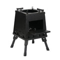 Camping Wood Stove Foldable with Firewood Grill