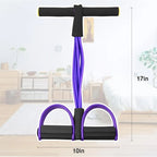 Six-Tube Pedal Resistance Band Fitness Trainer