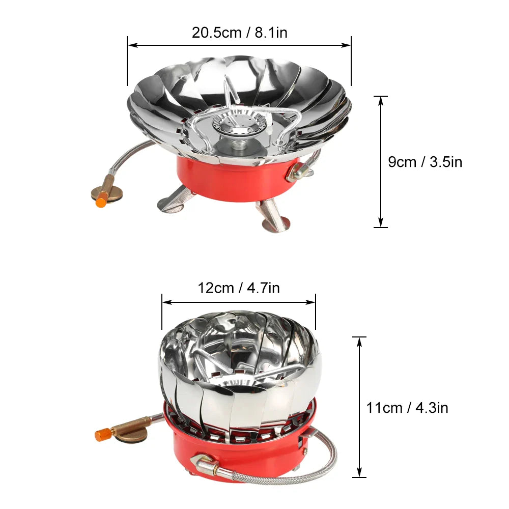 Windproof Piezo Ignition Camping Gas Stove