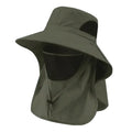 Sun Hat with UV Protection Neck Flap for Outdoor (Green)