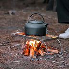 Campfire Grill Stand Portable Folding Stainless Steel Rack