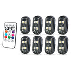 Wireless Strobe Lights with LED RGB Set