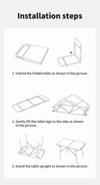 Camping Table with Folding Stainless Heat-Resistant