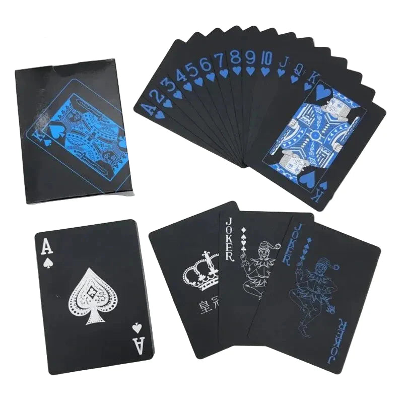 Poker Cards Black Foil Waterproof Limited Edition