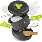 Aluminum Portable Camping Cookware Set
