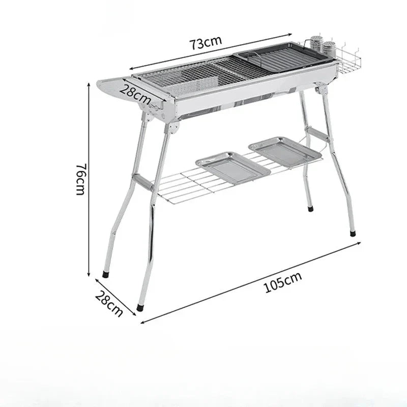 Portable Folding Charcoal Grill