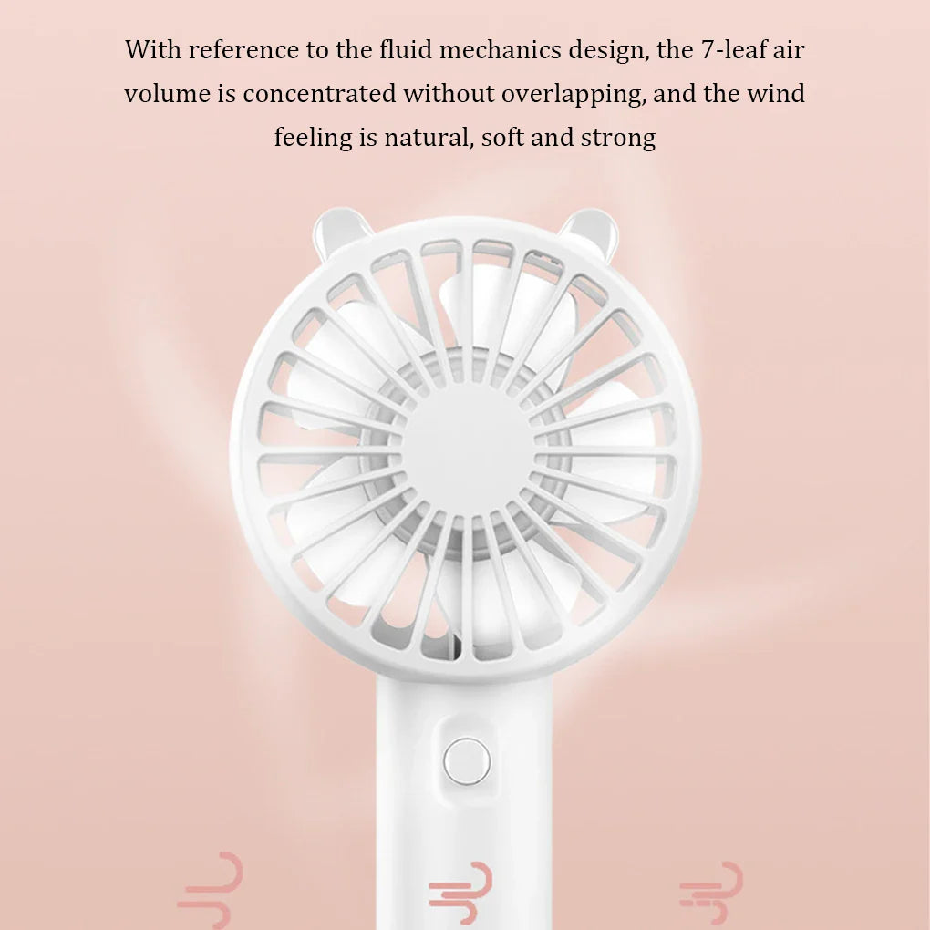 USB Portable Mini Handheld Fan (Pink)