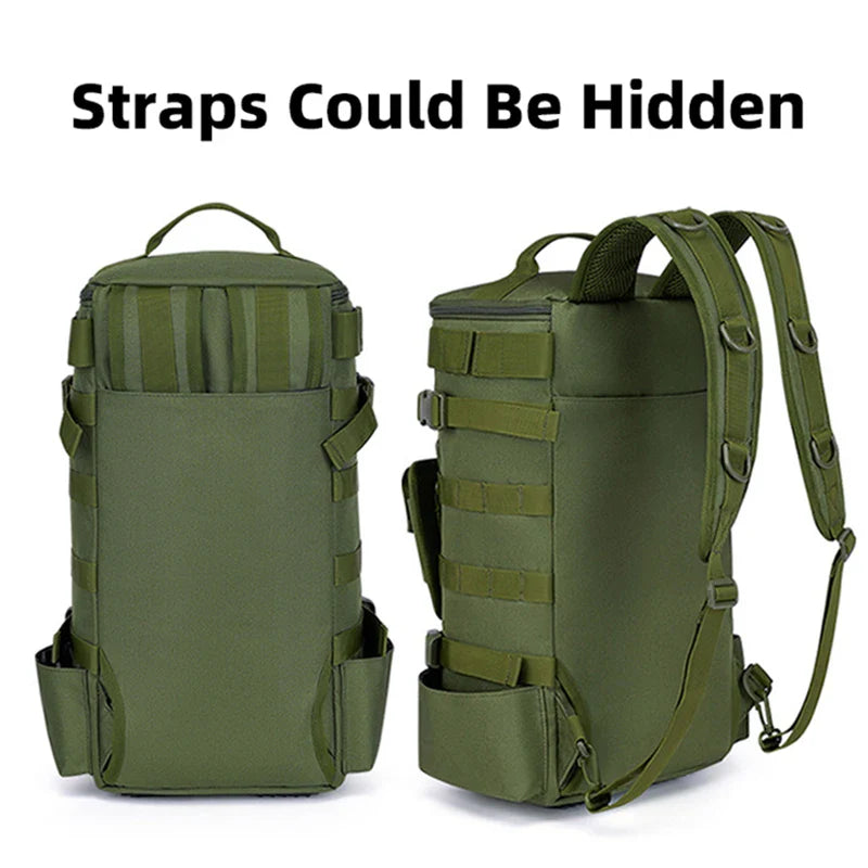 Fishing Backpack Tactical Molle Rod Holder Storage Bag