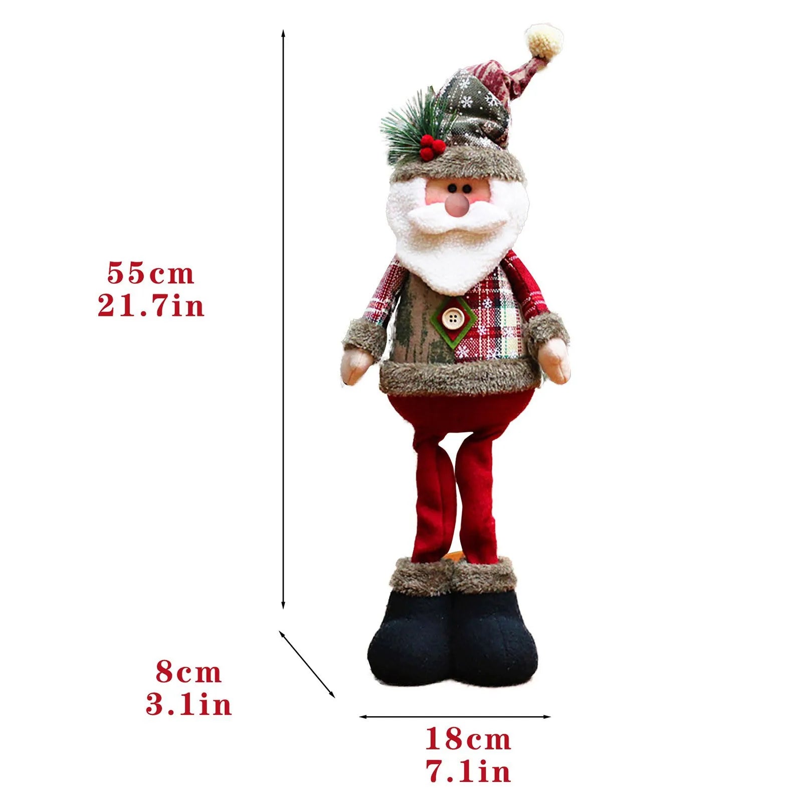 Christmas Dolls Santa Reindeer Snowman for Decoration