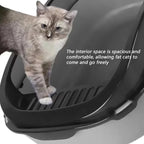 Cat Litter Box with Splashproof Removable Tray