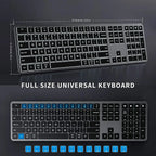 Multi-Device Bluetooth Wireless Rechargeable Keyboard with Backlight