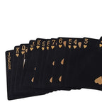 Poker Cards Waterproof PVC Black Rose Deck