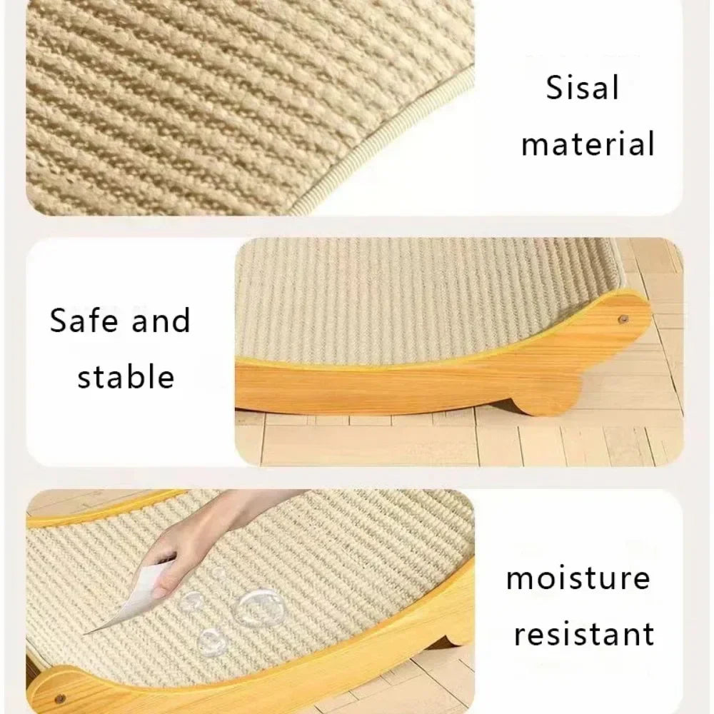 Cat Scratch Board Sisal Detachable Bed with Toy