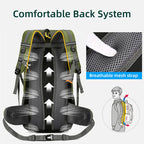 Backpack Hiking 50L Waterproof Travel Rucksack Nylon