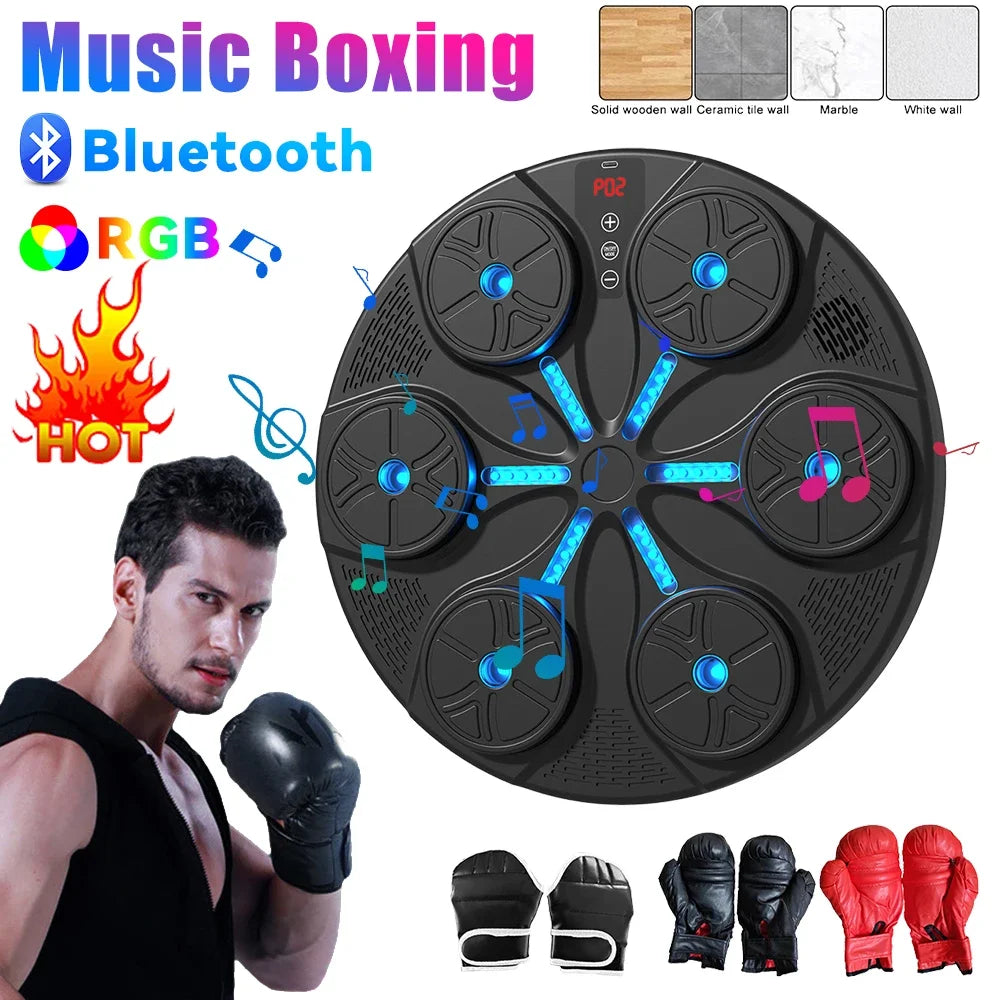 Music Boxing Machine Adjustable Bluetooth LED