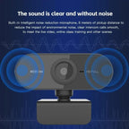 Webcam 1080P HD USB with Microphone Tripod