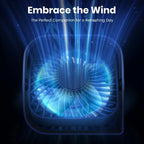 Portable Mini Desk Fan (Blue)