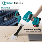 Vacuum Cleaner Mini Electric Wireless Strong Suction 18V