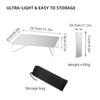 Mini Aluminum Travel Table with Ultralight Foldable