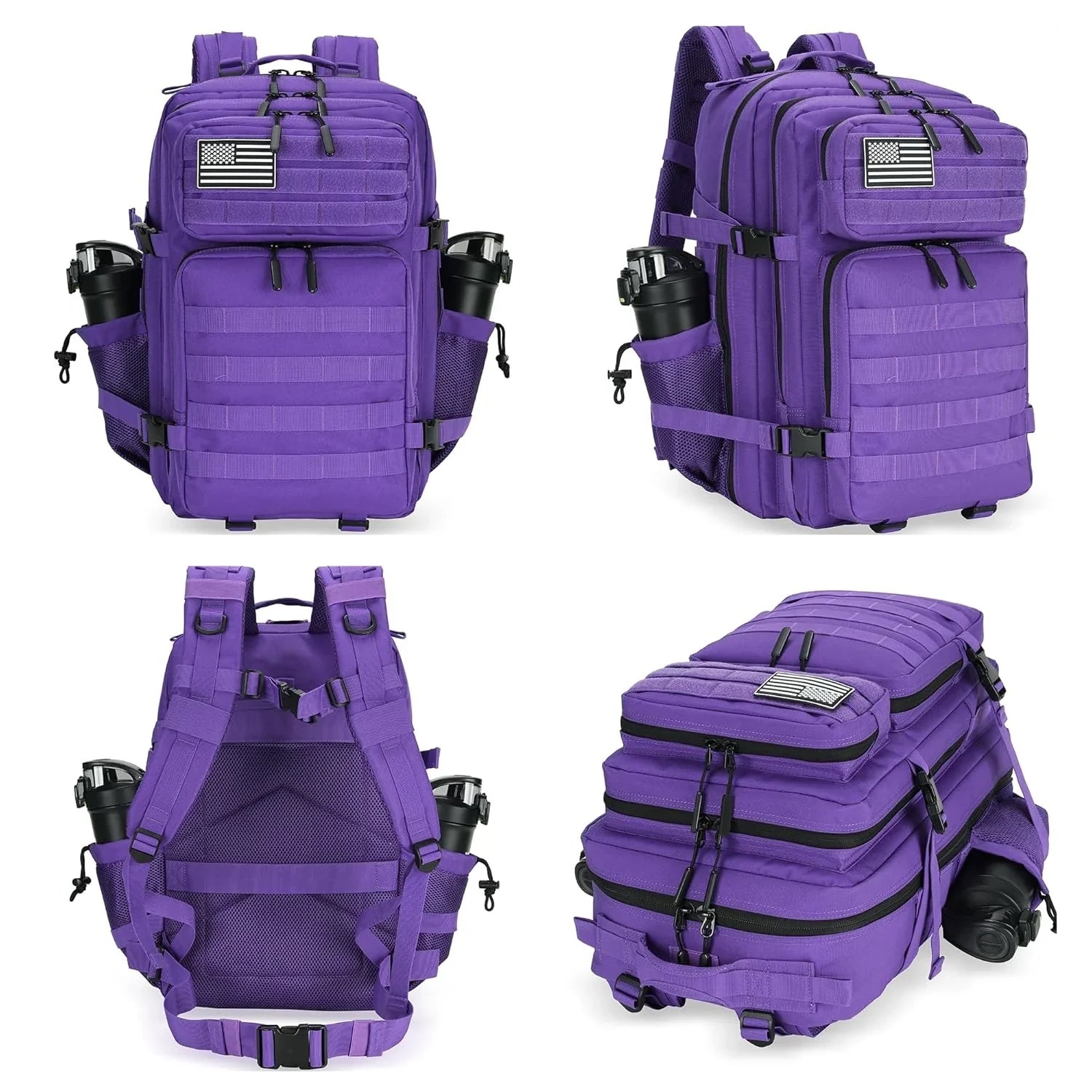 Tactical Backpack with 45L Waterproof Nylon
