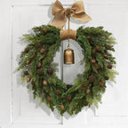 Christmas Wreath Bells Garland Holiday Decoration