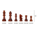 Chessboard Wooden Folding 39cm with Pieces