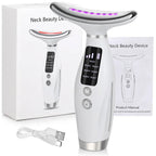 Neck Face Beauty Massager Device with Micro-Current 7-Color LED
