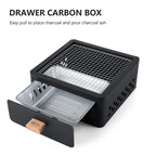 Camping Stove with Charcoal Grill