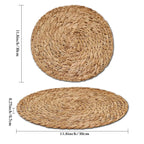 Rattan Placemats Handwoven Round Heat Resistant Mats