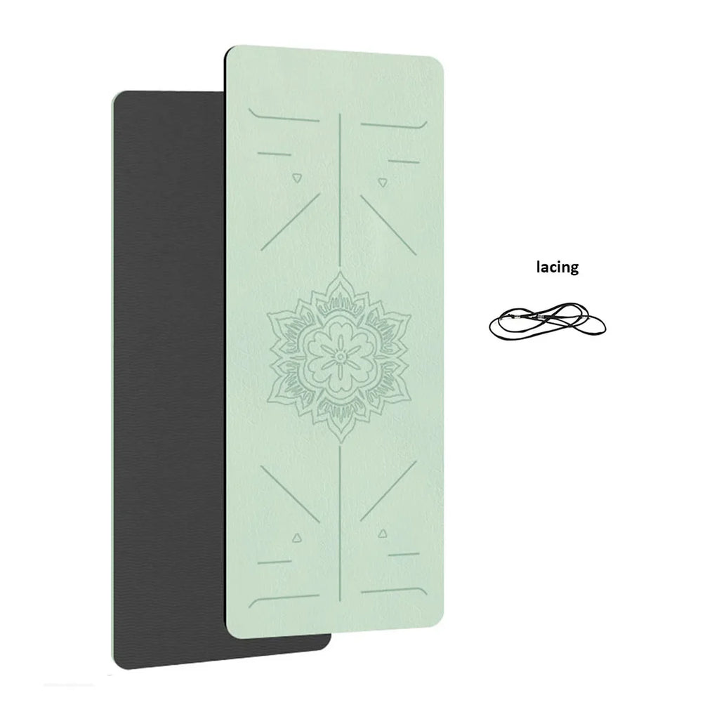 Yoga Mat TPE Non Slip Fitness Guide Line