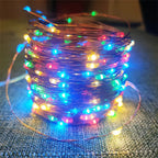 Solar String Lights with Waterproof Outdoor Fairy LED