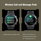 Smart Watch Men Bluetooth Heart Rate Fitness Tracker
