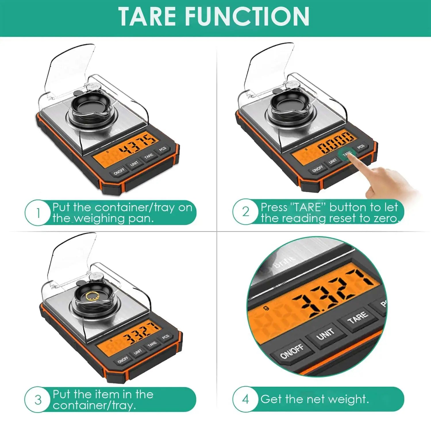 Digital Scale with Precision Mini Pocket Calibration