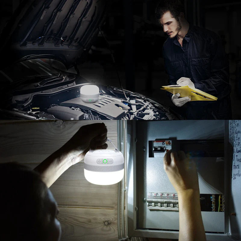 Outdoor Camping Lantern with LED Rechargeable Light