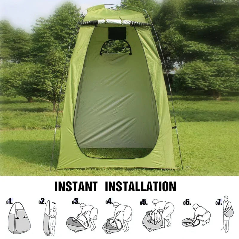 Outdoor Privacy Shower Tent with Waterproof UV Protection