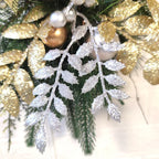 Christmas Gold Wreath Stair for Hanging Decoration